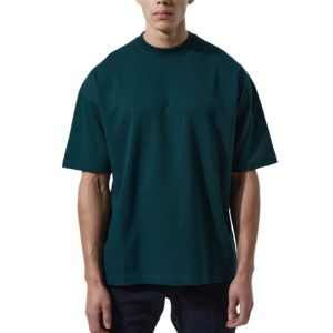 T-shirts en coton pour hommes grandes tailles, style décontracté, jersey ample, couleur unie, avec étiquette personnalisée, pour l'été. - Product Image 3