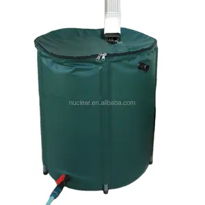 Barril plegable de pvc para tanque de agua de lluvia, barril plegable para jardín, 150l