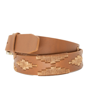 Cinturón de Cuero Vacuno Personalizado OEM con Hebilla de Hierro, Diseño Casual Bordado, Ajustable y de Alta Durabilidad para Hombres y Mujeres - Product Image 3