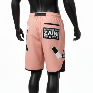 Shorts coupe-vent légers pour homme en polyester 110 GSM, tissu tissé à séchage rapide, empiècements en mesh, logo personnalisé, shorts pour homme à séchage rapide - Product Image 5