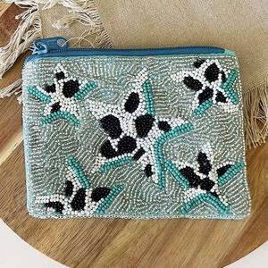 Porte-monnaie en tissu brodé de perles en forme de cœur Crystal Craft, taille et couleur personnalisables, pochette textile faite à la main, acceptant le logo personnalisé - Product Image 4