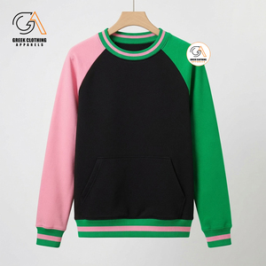 <b>Women's</b> <b>White</b> Greek Clothing Apparel Crewneck Fleece Sweatshirt Front Pocket Eco-Friendly Quick Dry Breathable 100% Cotton - Product Image 6