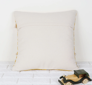 Hand Tufted Texture Boho Yellow and Ivory <b>Cushion</b> Cover Handmade Decorative Pillow Case for Sofa Bedroom Living Room Home Decor - Product Image 3