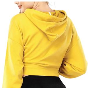 Manufacturer New Design Apparel Sports Vintage 3D Print Women Cropped Top Sweatsuit Oversize Hoodie - Product Image 5