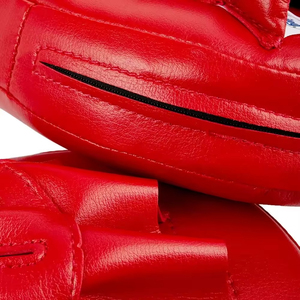 Protège-poignets en cuir sur mesure de haute qualité pour le kickboxing, coussinets de frappe professionnels incurvés pour l'entraînement de boxe, marque OEM - Product Image 6