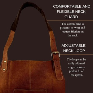 Tablier de Luxe en Cuir Véritable pour le Travail, le Barbecue, la Cuisine, le Bâtiment – Tablier en Cuir Fin de Vachette pour Hommes et Femmes, Idéal pour Boucher - Product Image 6