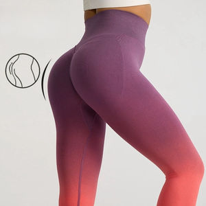 Leggings de yoga taille haute pour femme, effet seconde peau, sans couture avant, ultra doux, pour la gym et l'entraînement, avec contrôle du ventre, vêtements de sport - Product Image 6