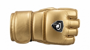 ถุงมือ MMA Dumela International EVO รุ่น Matte Gold หนังแท้ ระบายอากาศได้ดี ปรับแต่งได้ คุณภาพสูง สำหรับทุกฤดูกาล ป้องกันได้ดี - Product Image 1