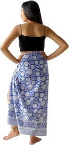 Women Resort Wear <b>Sheer</b> Chiffon Sarong Wrap <b>Bikini</b> Beach Cover Up - Product Image 3