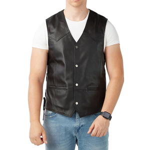 Chaleco de Cuero de Primera Calidad, Precio Razonable, Venta al Por Mayor, Último Diseño, Chaleco de Cuero Transpirable para Venta en Línea - Product Image 2
