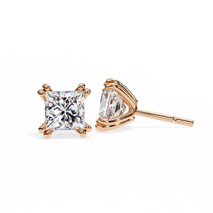 Clásicos pendientes de oro de 18 quilates con 8 puntas, corte princesa, diamantes cultivados en laboratorio de 1.5 ct cada uno, certificados por IGI, ideales para regalo, fiestas y aniversarios. - Product Image 6