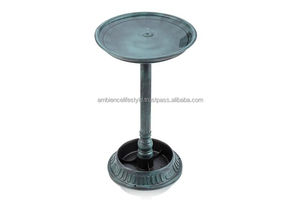 Baño para pájaros de metal resistente para jardinería, acabado resistente a la intemperie, perfecto para atraer aves en el entorno exterior. - Product Image 3