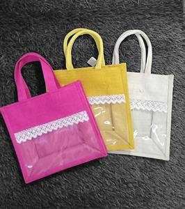 Bolsa de Yute Reutilizable con Dos Asas Abiertas para Compras, Visitas al Mercado, Uso Diario y Actividades al Aire Libre - Product Image 1
