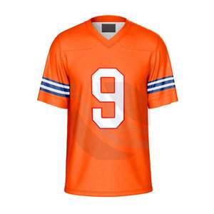 Maillots de football américain SPOFIT style professionnel, personnalisés, haute qualité, respirants, grandes tailles, uniformes à manches courtes unisexes - Product Image 2