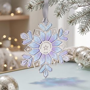 Ornement de Noël en métal en forme de bonhomme de neige avec ruban, décoration suspendue personnalisée pour arbre de Noël, cadeaux de fêtes et décoration intérieure - Product Image 5