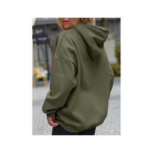 เสื้อฮู้ดโอเวอร์ไซส์แบบหนาพิเศษสำหรับผู้หญิงไซส์พลัส ฤดูหนาว ซิปยาวเต็มตัว พิมพ์ลาย ผ้าฟลีซ ราคาสมเหตุสมผล รับผลิตแบบ OEM - Product Image 6