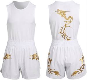 Uniformes de Boxeo con Logotipo Personalizado OEM, Kit de Uniformes de Boxeo con Estampado Sublimado, Uniforme de Equipo Transpirable de Alto Rendimiento, Uniformes de Boxeo Juveniles - Product Image 1