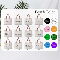 Sac fourre-tout en toile vierge Huanze Aiyi CB-293, motif lettres, impression personnalisée, prix promotionnel, durable, mini, pour le shopping intensif – Vente chaude