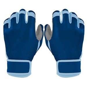 Gants de frappe bleus rembourrés avec fermeture auto-agrippante, unisexes, pour adultes, en tissu tricoté, spandex et nylon - Product Image 1