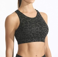Soutien-gorge de sport pour femmes, hauts et leggings, légers, col haut, rembourré, à bretelles, vêtements d'entraînement