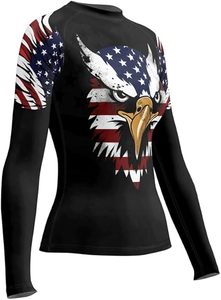 Custom Design Men's Long Sleeve Rashguard BJJ Compression Wear 100% Polyester Premium Quality OEM Service <b>Heat</b>-Transfer Printed - Product Image 2