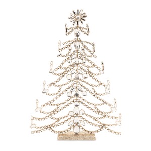 Artificial Christmas Tree Pine Style Green Metal Standing Base Bendable <b>Branches</b> No <b>Lights</b> Included Indoor Use - Product Image 4