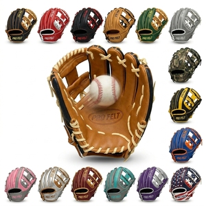 Outdoor Accessory Customized Leather <b>Baseball</b> Glove for Unisex Fastpitch Softball Catching Training Mitt Right Left Hand Gloves - Product Image 1