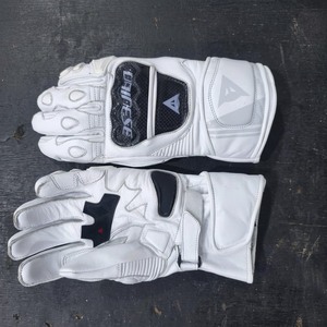 Gants de moto unisexes en cuir blanc, demi-doigts, coupe-vent, respirants, protecteurs, 300g, toutes saisons, pour sports de plein air, motard - Product Image 4