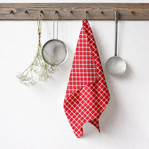 Serviette de cuisine 100% coton tissée à carreaux, séchage rapide, pour usage en cuisine, en provenance d'Inde - Product Image 2