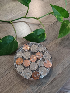 Ensemble de sous-verres en résine durable, faits à la main, réutilisables, carrés, sous-verres de luxe pour thé et café, couleurs personnalisées - Product Image 6