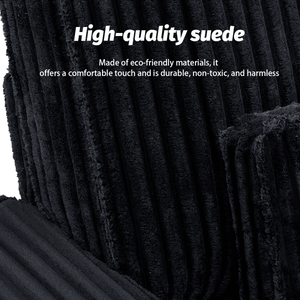 โซฟาผ้ากำมะหยี่ 3 ที่นั่ง รุ่นโมเดิร์น คอมฟอร์ท ที่นั่งลึก พร้อมที่วางแก้วสแตนเลสขัดเงา หมอนตกแต่ง 3 ใบ สำหรับห้องนั่งเล่น - Product Image 5