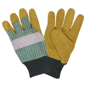 Leather Work <b>Gloves</b> Real Leather Working <b>Gloves</b> Heavy Duty Safety Work <b>Gloves</b> Reinforced Palm Abrasion Resistant Construction - Product Image 5