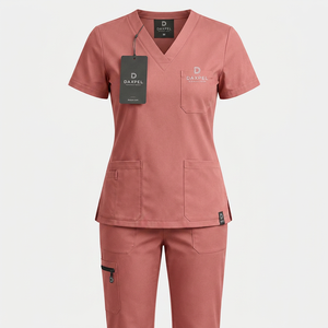 Unisex Spandex/Polyester Woven Fabric Surgical Scrub <b>Sets</b> for Hospital Use Customizable Summer Scrubs for <b>Doctors</b> and Nurses - Product Image 1