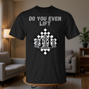 Camiseta Do You Even Lift Chess, negra, unisex, talla M para adultos - Product Image 3