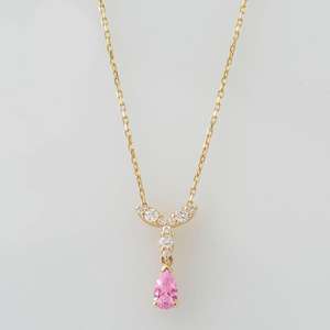 จี้พลอยไพลินสีชมพู เงินแท้ 925 ชุบทองคำขาว 14K ของแท้รับรองคุณภาพ พร้อมเป็นของขวัญ - Product Image 1