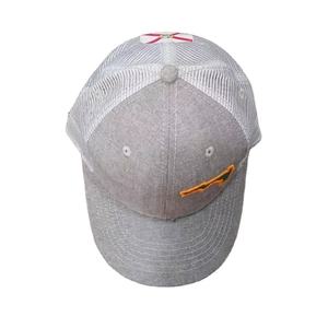 Casquette de sport pour homme en denim de coton lavé brodé effet vieilli de haute qualité, non structurée, à 6 panneaux et visière incurvée - Product Image 4
