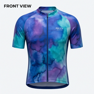 MALUZA INDUSTRIES Maillot de cyclisme professionnel OEM personnalisé pour homme, respirant, séchage rapide, antibactérien, protection UV, léger, VTT - Product Image 1