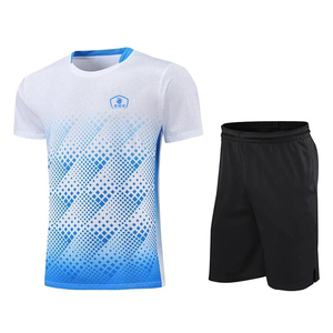 Uniforme de tennis pour hommes à prix raisonnable, logo personnalisé, couleur respirante, anti-plis, prix abordables, uniforme de tennis en polyester - Product Image 1