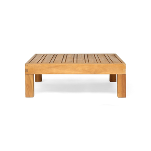 Modern Teak Outdoor Sofa Set With Coffee Table Luxury Garden Patio Furniture Resort Villa Lounge <b>Seating</b> Set Solid Wood Outdoor - Product Image 4