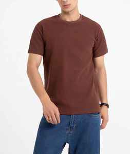 Camiseta de Manga Corta para Hombre, Estilo Holgado, Hombros Caídos, Poliéster/Algodón, Secado Rápido, Transpirable, Corte Regular - Product Image 4