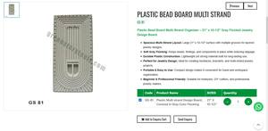 Tablero de Plástico para Abalorios, Herramientas de Joyería Multihilo, Organizador de Diseño de Abalorios Flocados, Herramientas para Hacer Joyas |   N.º de artículo GS-81 - Product Image 3