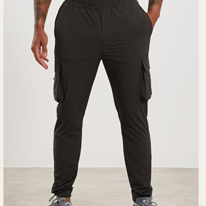 Pantalon de jogging OEM en gros, vierge, personnalisable, en molleton uni, couleur chair, pour homme - Product Image 1