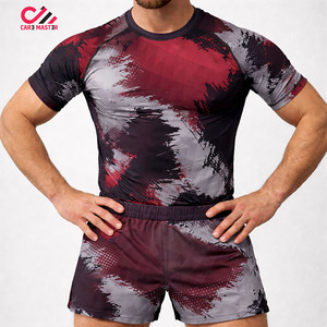 Conjunto de 2 Piezas de Ropa Deportiva de Compresión para Hombre, Camuflaje, Secado Rápido, Estampado a Color, Camiseta de Manga Larga y Pantalones - Product Image 4