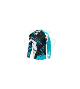 Polo de course moto personnalisé respirant imprimé par sublimation, nom de l'équipe de motocross, séchage rapide, anti-UV, motocross - Product Image 1
