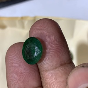Esmeraldas naturales de corte ovalado, piedras preciosas verdes para la fabricación de joyas, piedras sueltas pulidas - Product Image 2