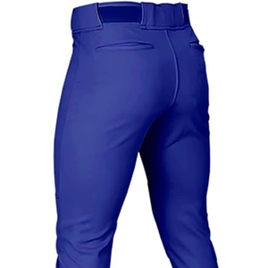 Pantalones de Béisbol y Sóftbol Transpirables de Alta Calidad, Diseño de Logotipo Personalizado, Cierre de Botones, Ropa Deportiva Larga para Equipos, Pantalones de Béisbol Azules - Product Image 4