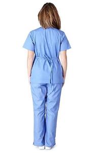 Uniforme Médico Personalizado OEM Unisex, Blanca, de Spandex y 100% Algodón, Manga Larga, para Verano, para Hospitales, Laboratorios, para Médicos - Product Image 4