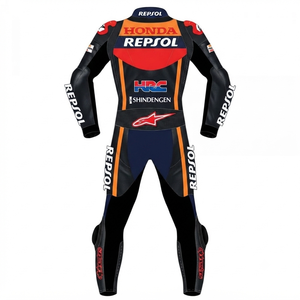 Traje de Carreras MotoCP de Marc Marquez, Traje Completo Premium de Una Pieza para Pista, con Protectores y Deslizadores, Mono/Traje OEM con Certificación CE - Product Image 2