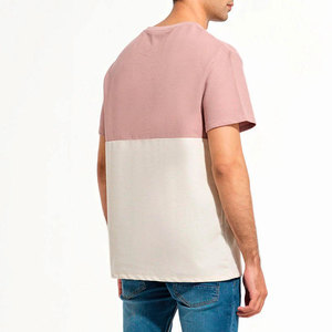 T-shirts pour hommes à col en V, coupe ample, 100 % coton, avec motif, anti-boulochage, étiquette personnalisée, prix de gros professionnel de premier ordre - Product Image 3