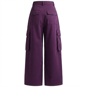 Pantalon cargo homme AMIB SPORTS taille mi-haute, coupe large, multi-poches, léger, respirant, imperméable, 100% coton, style workwear - Product Image 2